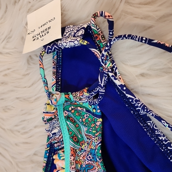 NWT Kenneth Cole Reaction Paisley Print Bikini Set, Size S - Picture 8 of 15